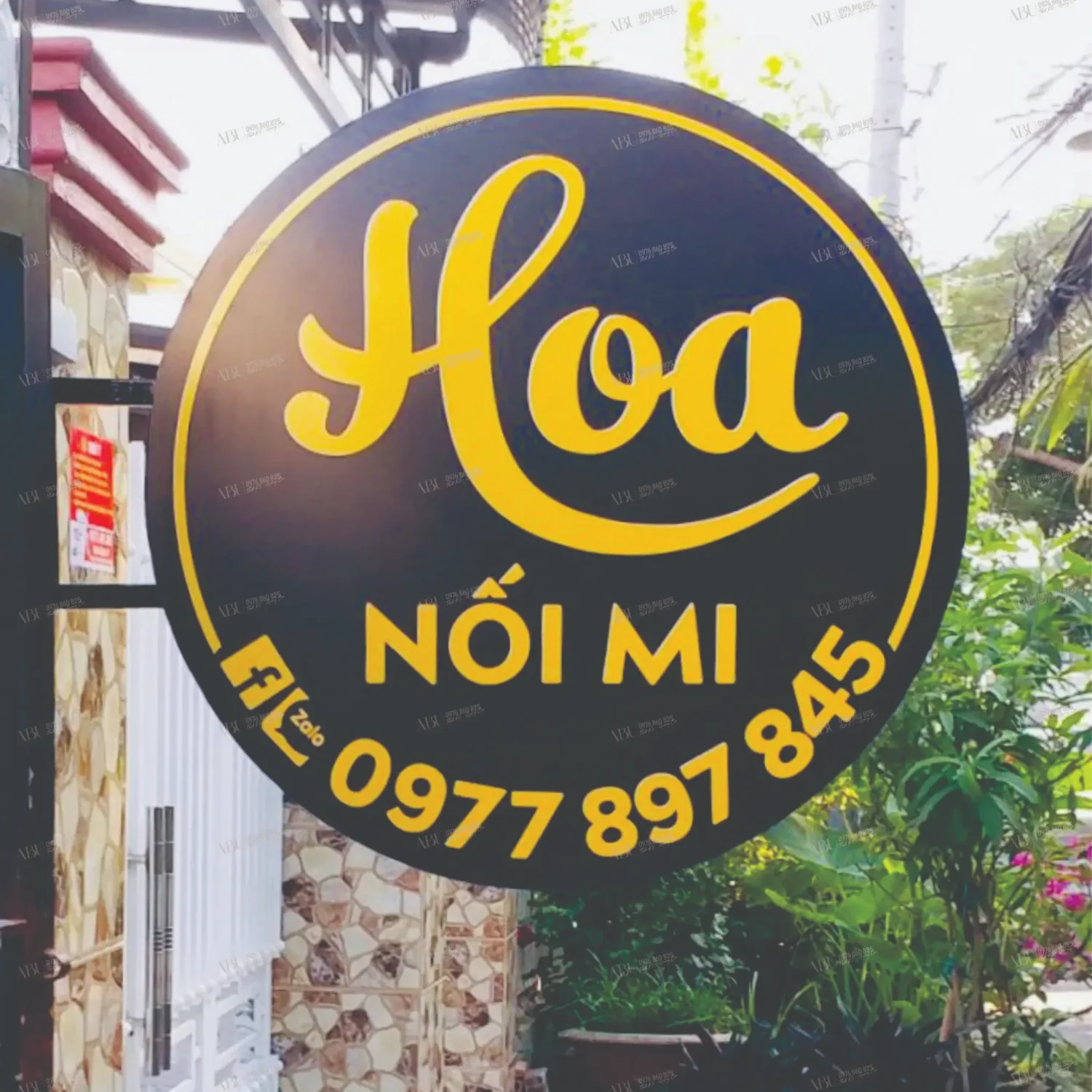 Bảng đèn treo Hoa Nối Mi