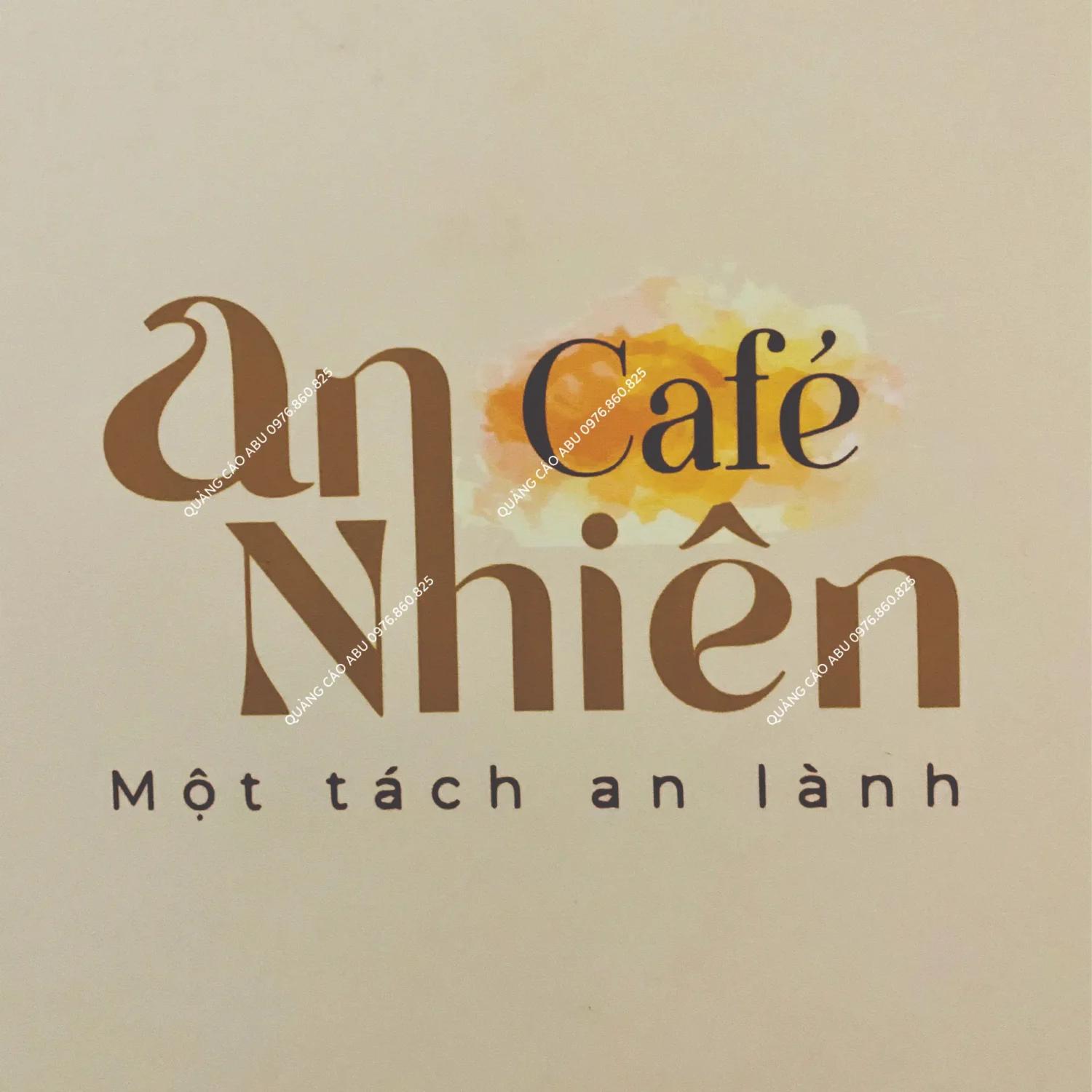 Chữ vẽ tường quán An Nhiên Café
