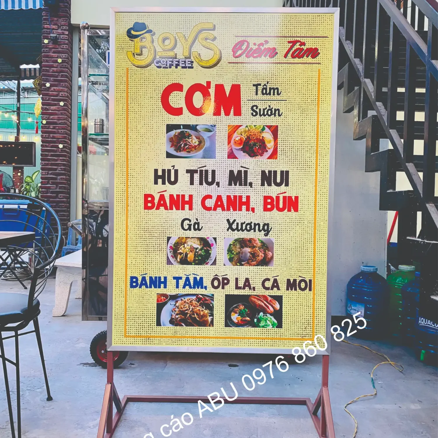 Bảng hộp đèn vẫy Boys Điểm Tâm