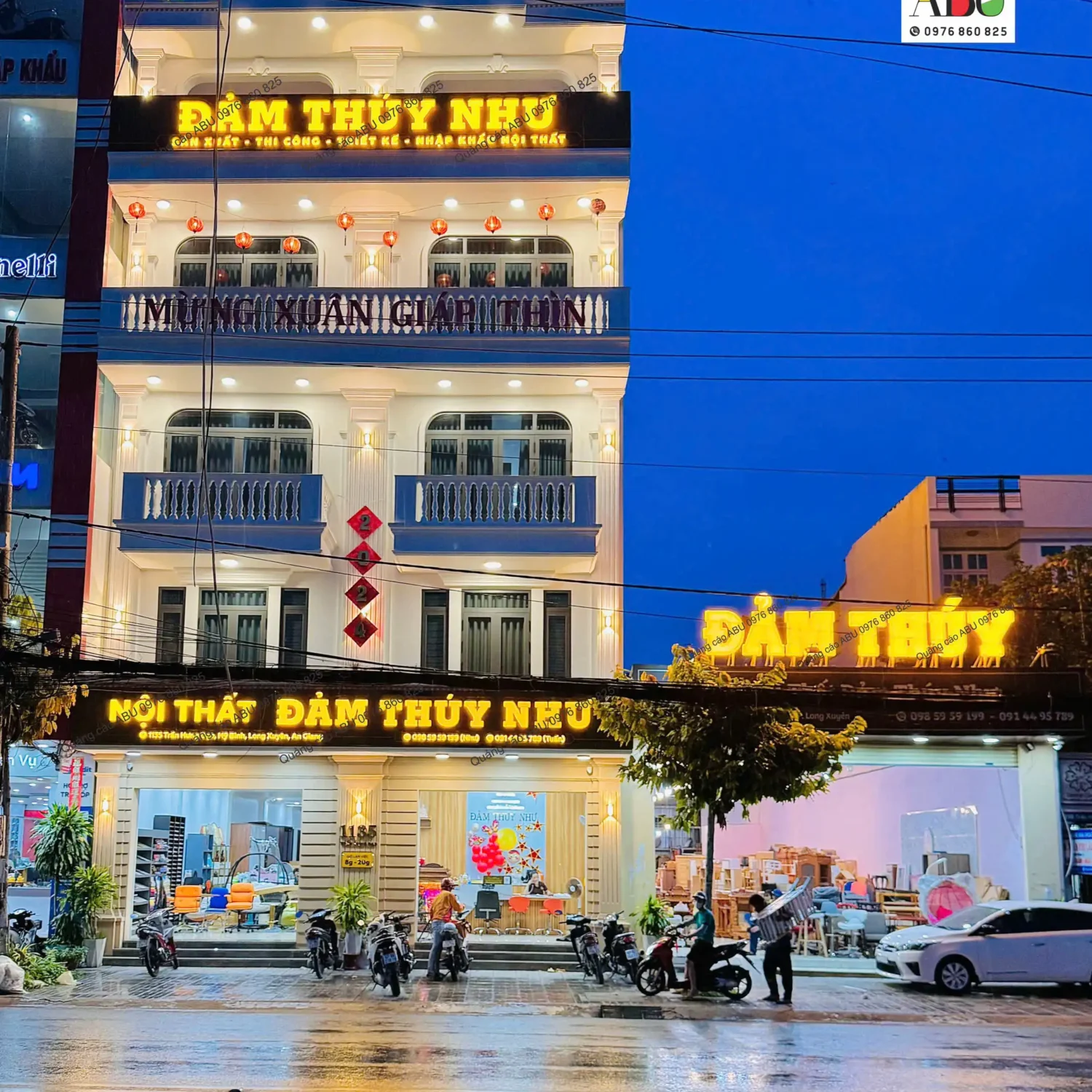Bảng hiệu chữ nổi có đèn cho Cửa Hàng Nội Thất ĐẢM THUÝ NHƯ