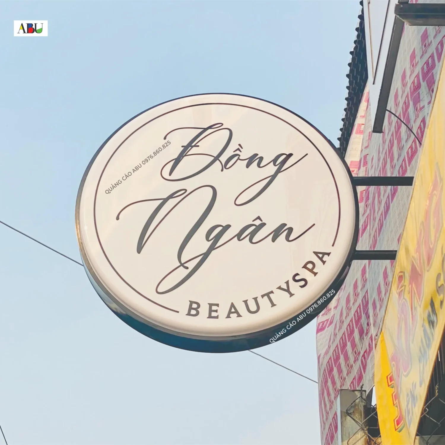Bảng hộp đèn vẫy Đồng Ngân Beauty Spa