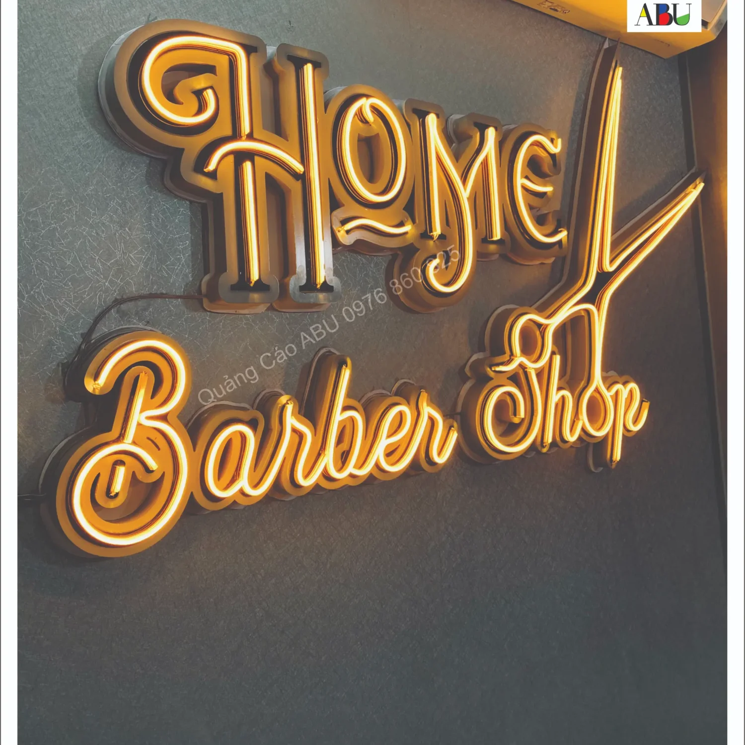 Dây đèn led chữ Home BarberShop