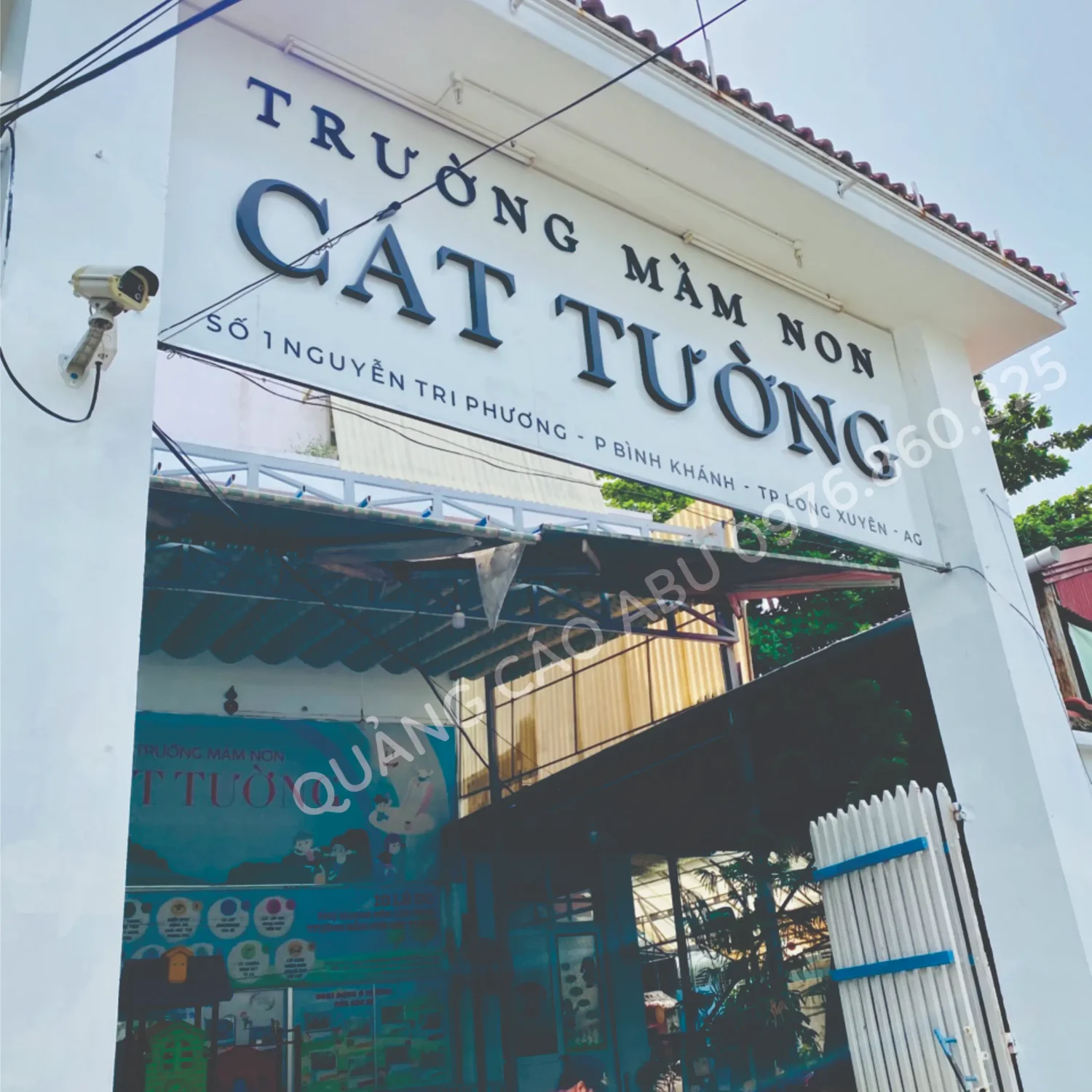 Chữ nổi trường mầm non CÁT TƯỜNG