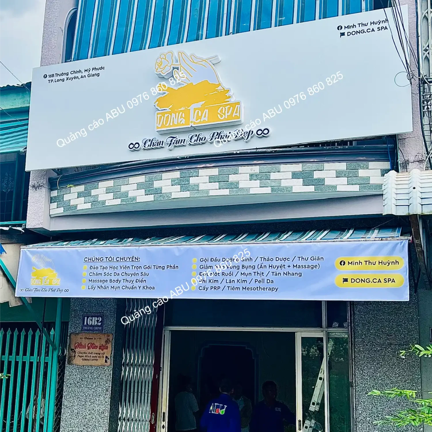 Bảng hiệu mặt tiền cho DONG.CA SPA