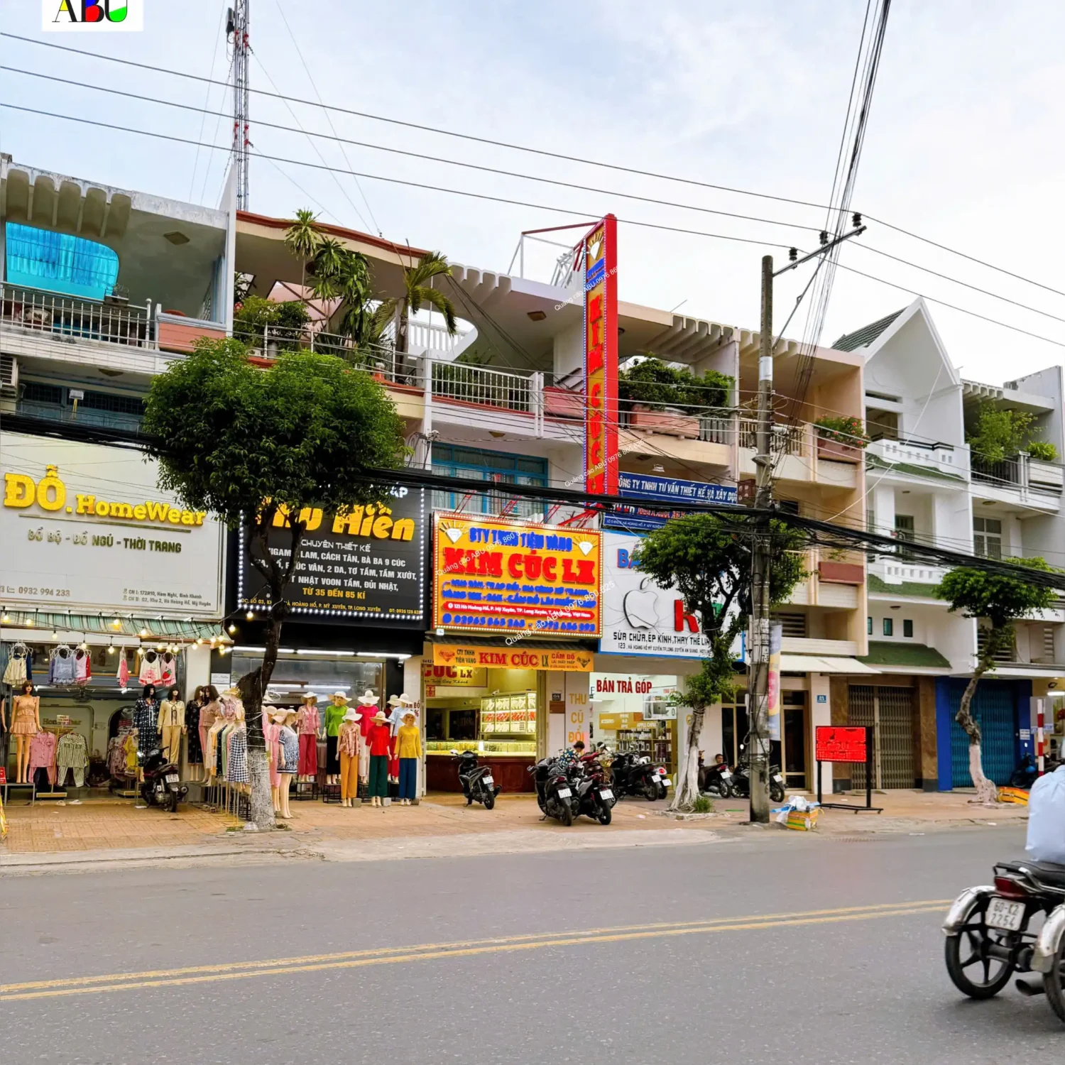 Bảng hộp đèn treo tiệm vàng Kim Cúc LX