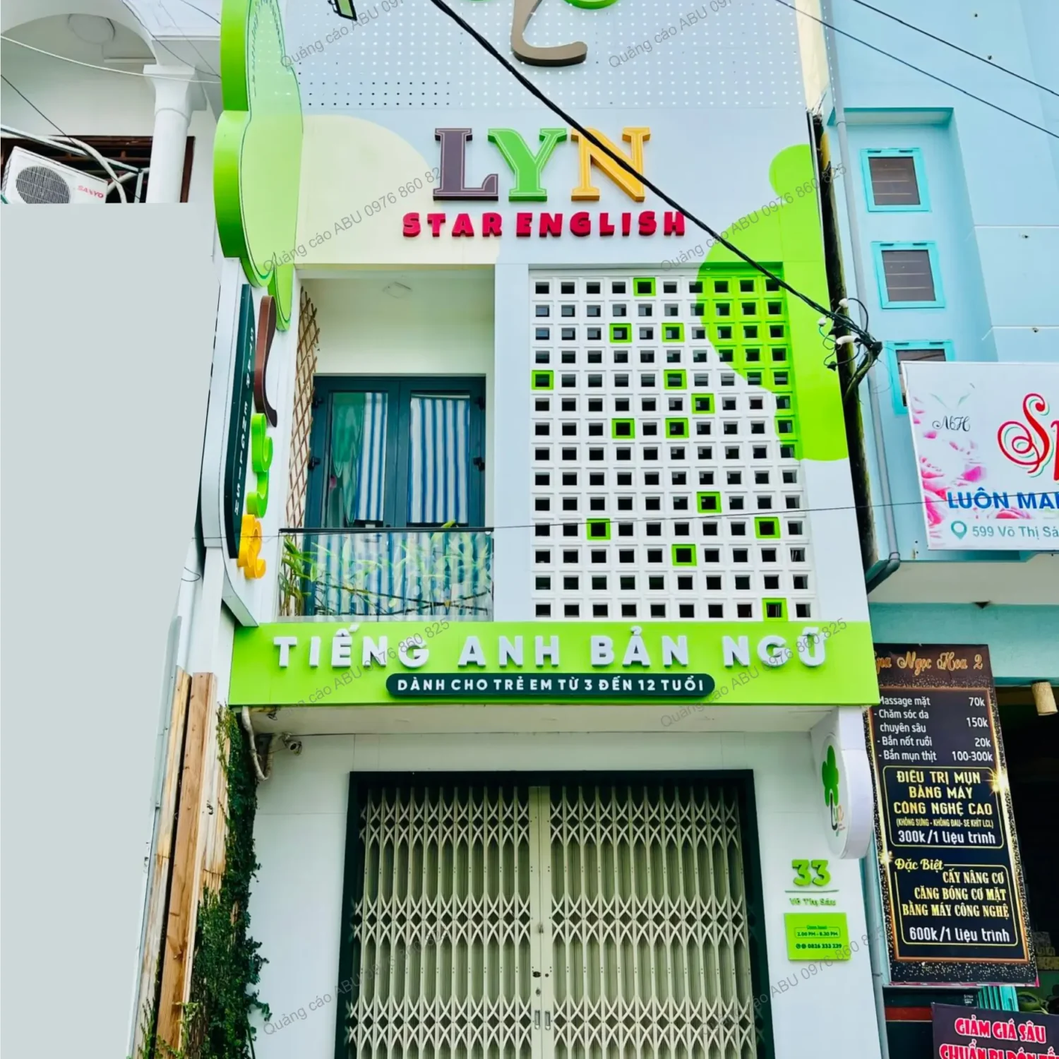 Hoàn thành mặt tiền cho Trung Tâm Tiếng Anh LYN STARENGLISH