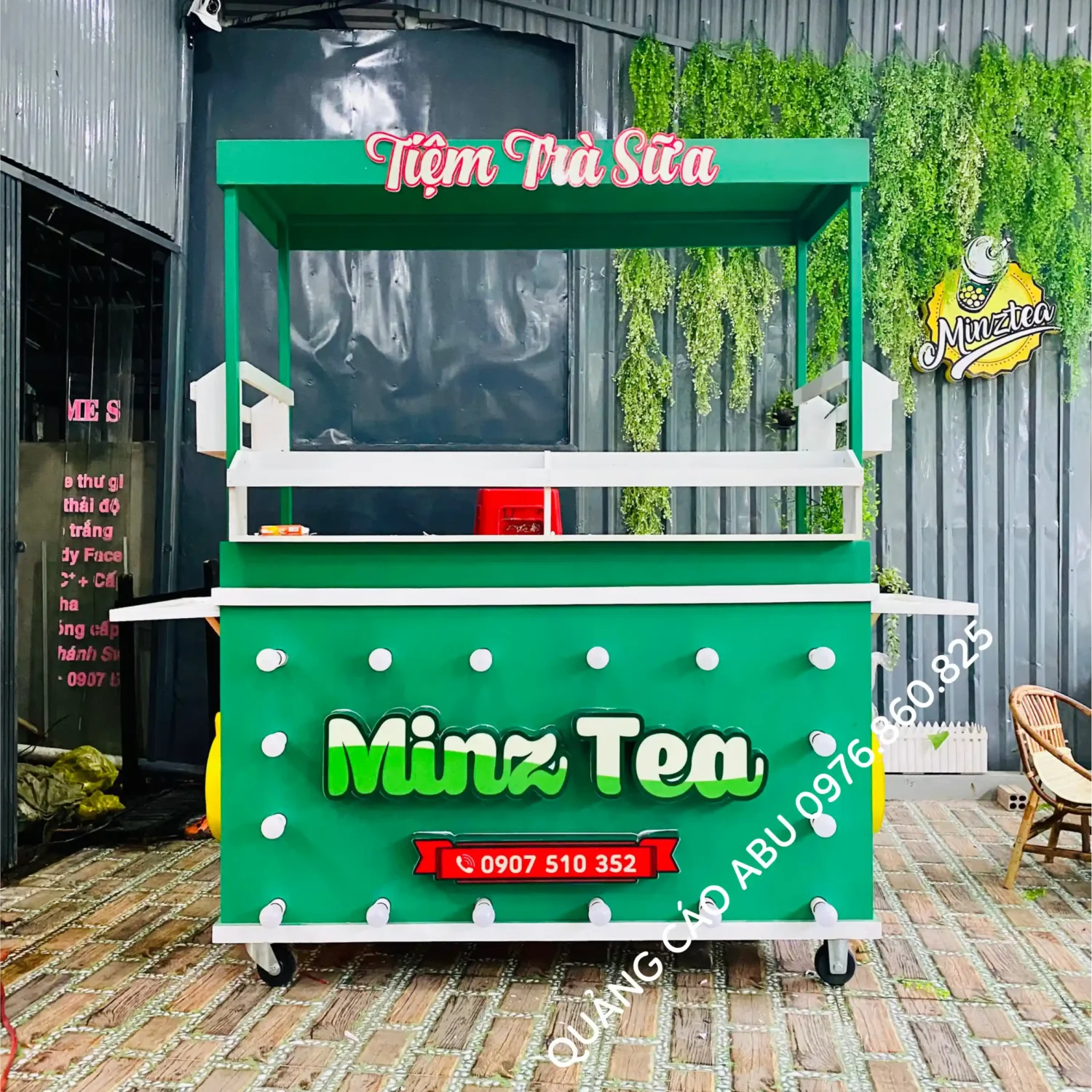 Hoàn thiện cho khách xe trà sữa Minz Tea