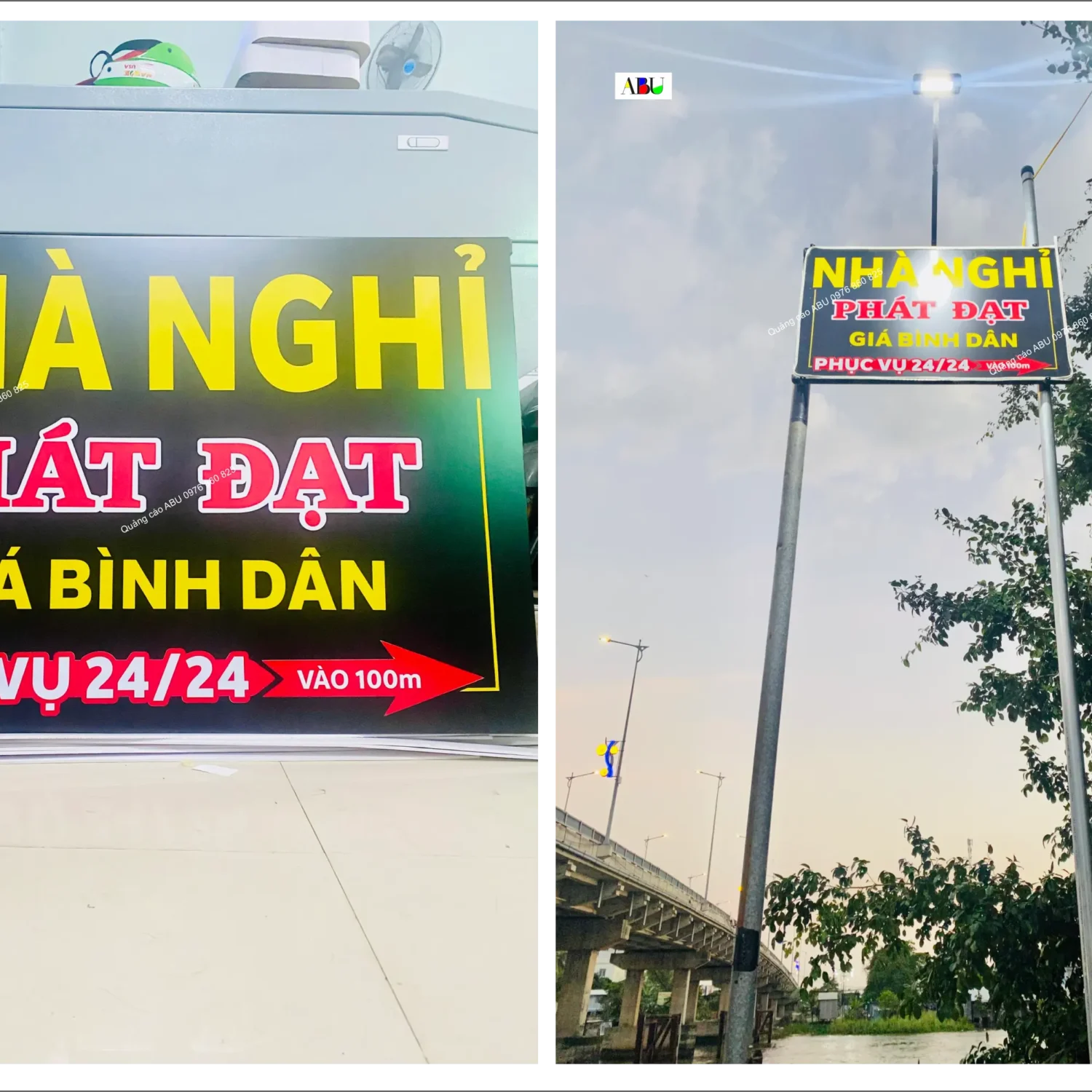 Bảng vẫy nhà nghỉ bình dân PHÁT ĐẠT