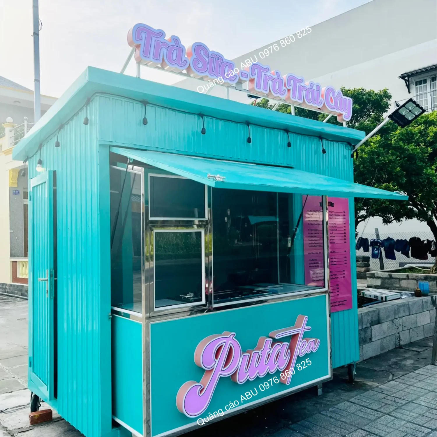Xe bán trà sữa, trà trái cây PutaTea