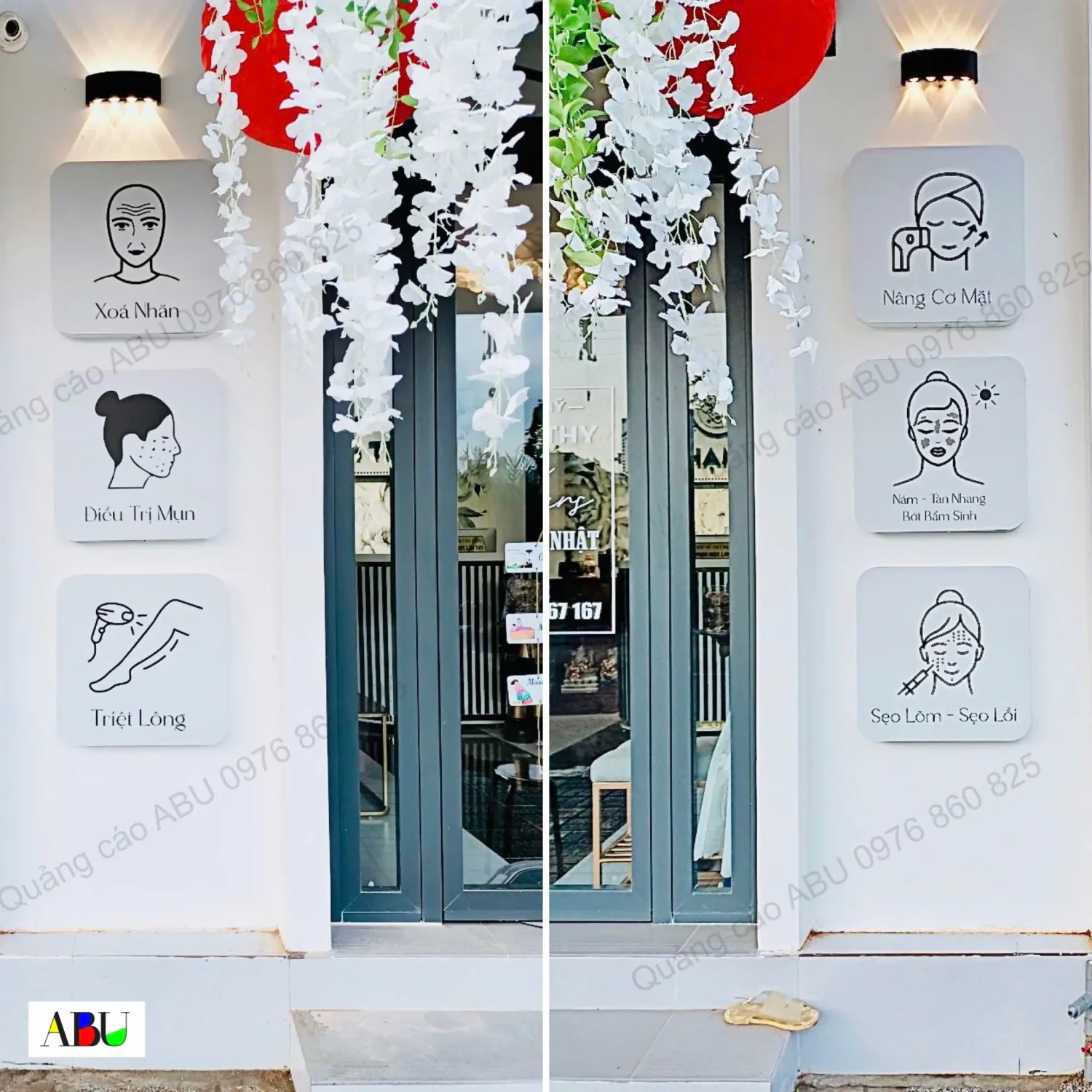 Bảng chú thích các dịch vụ cho tiệm spa