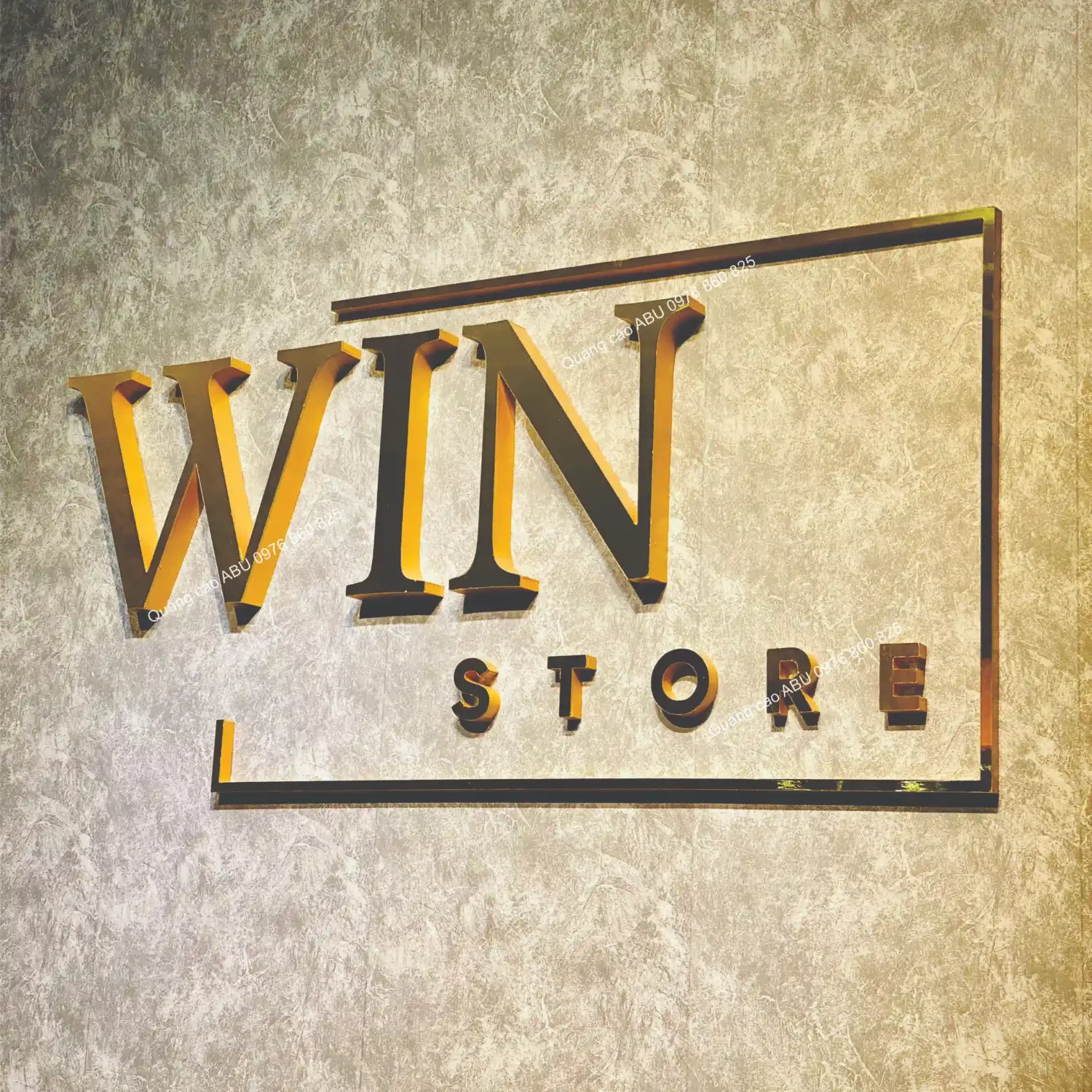 Chữ nổi dán tường WIN STORE