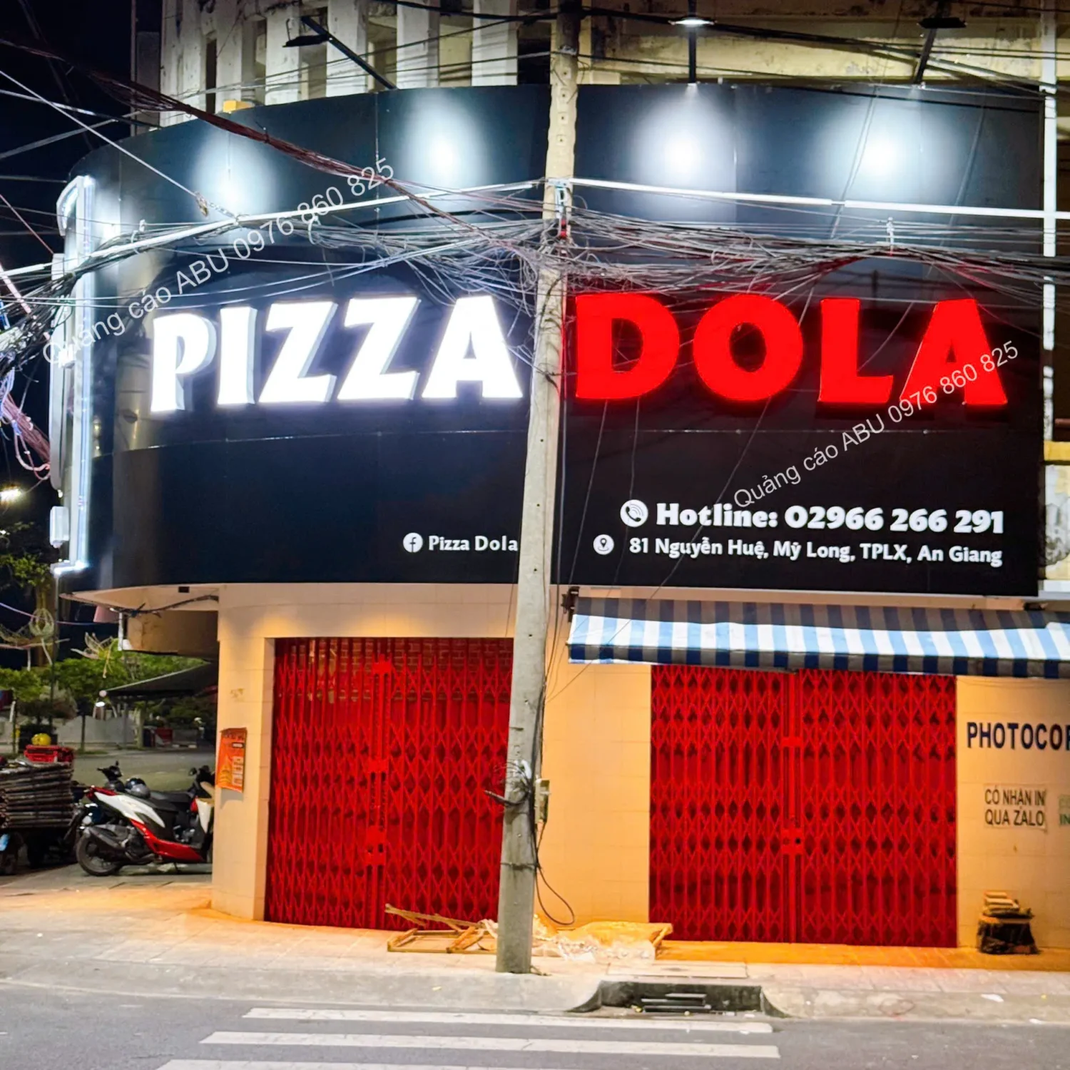 Hoàn thành công trình pano cho cửa hàng Pizza DOLA