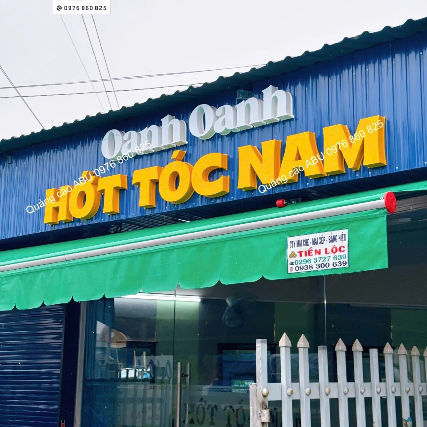 Bảng hiệu hớt tóc nam OANH OANH
